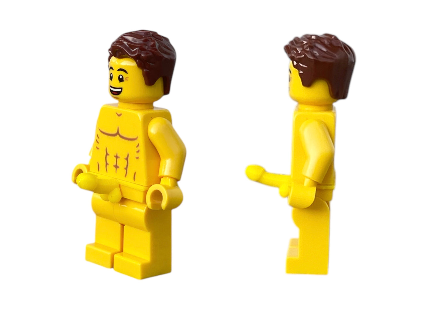 Naked Lego Minifigure with Penis - yellow