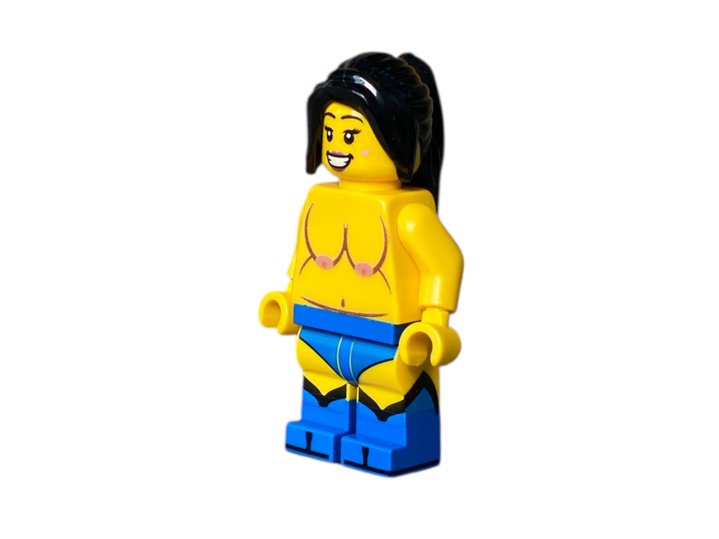 Naked building block figure with large breasts - B-stock