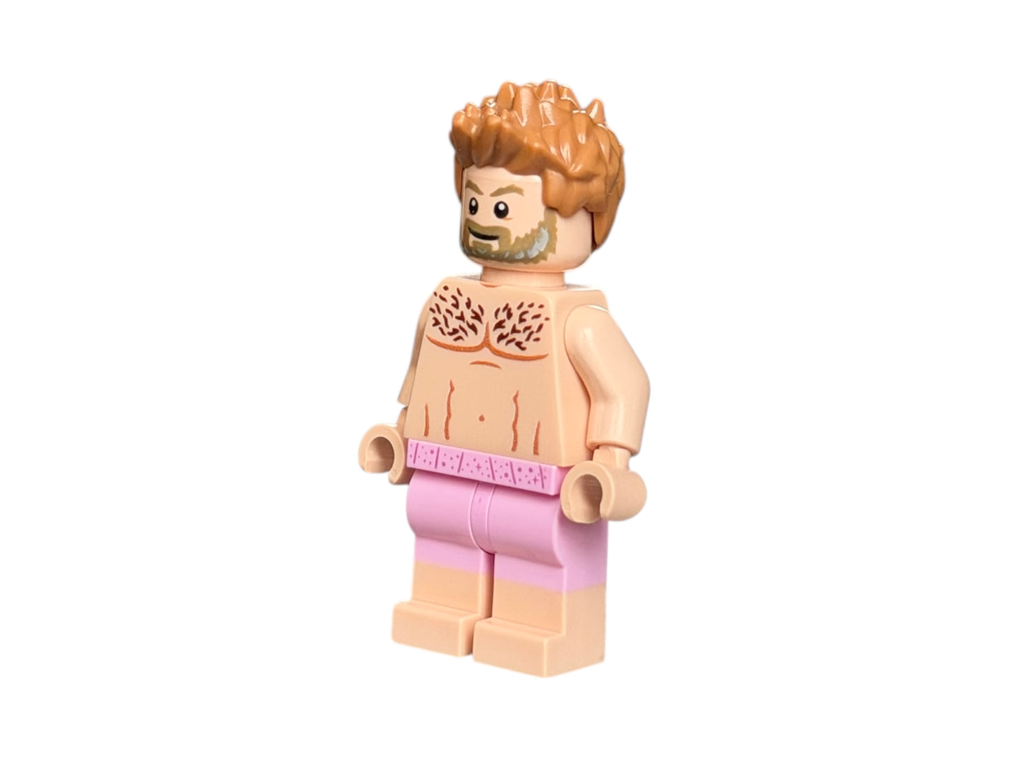 Naked male building block figure in boxer shorts