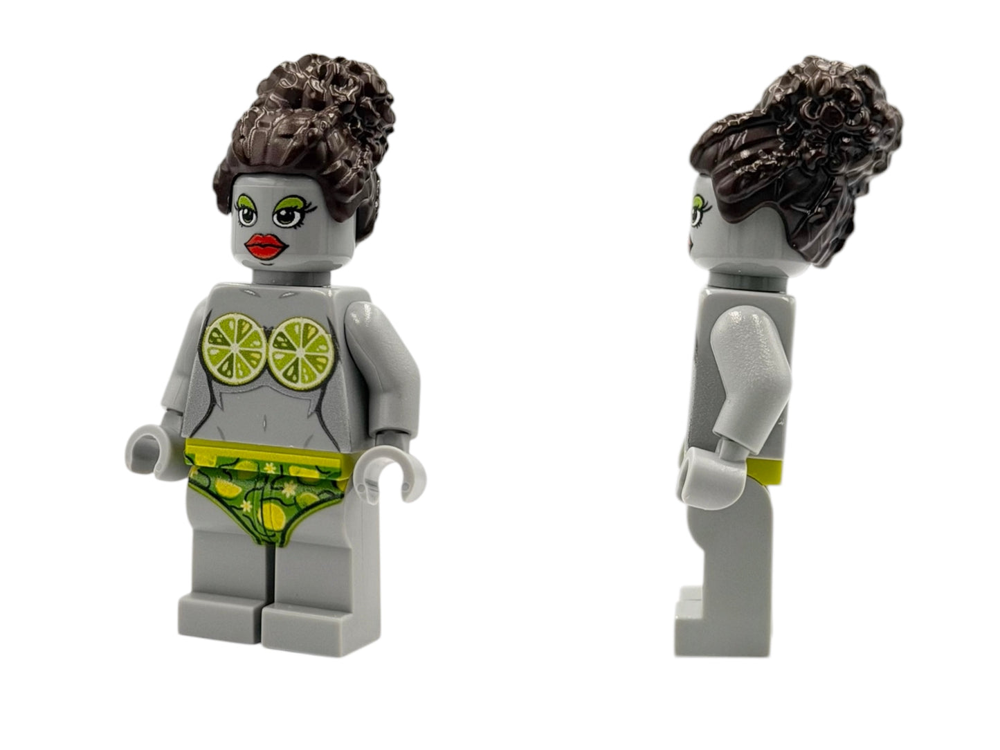 Lady Lime Building Block Figure - The Queen of Cocktails - Grey