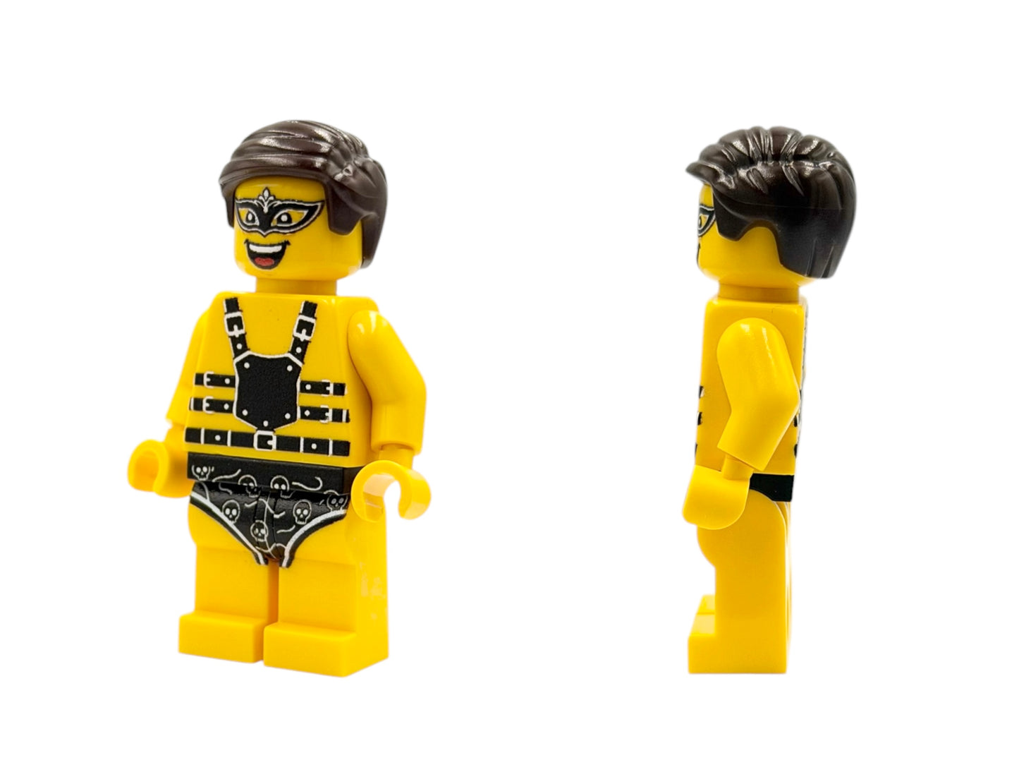 Showboy in Leather Look Building Block Figure