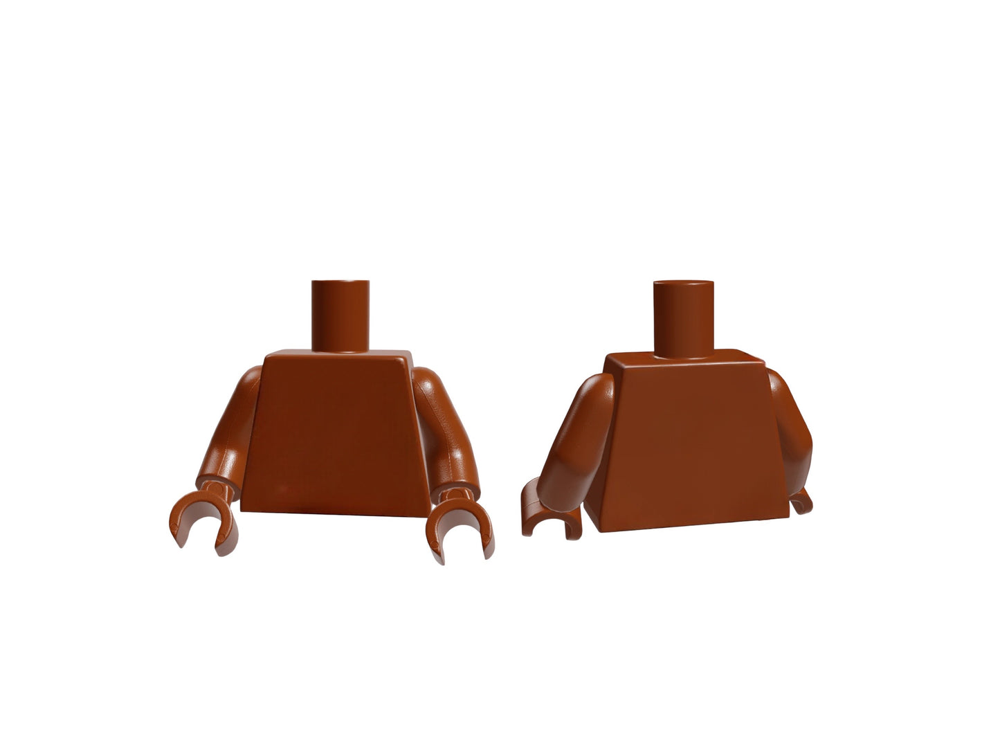 LEGO monochrome torso reddish brown