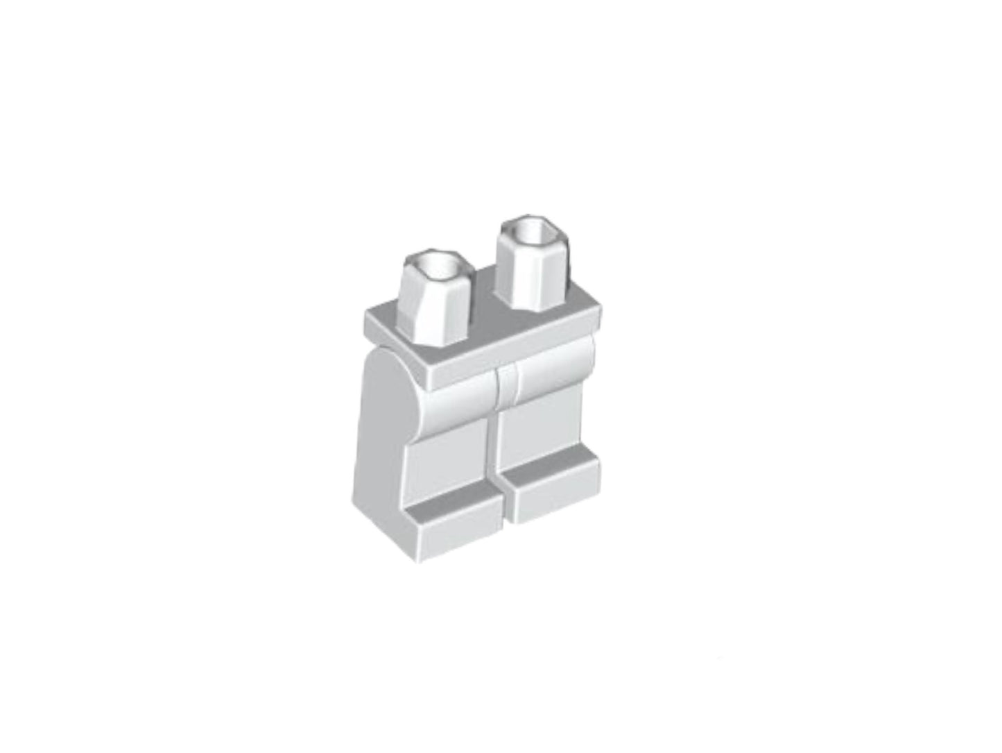 White Lego minifigures legs