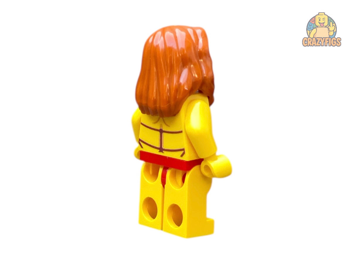 Sexy building block figure in red lingerie