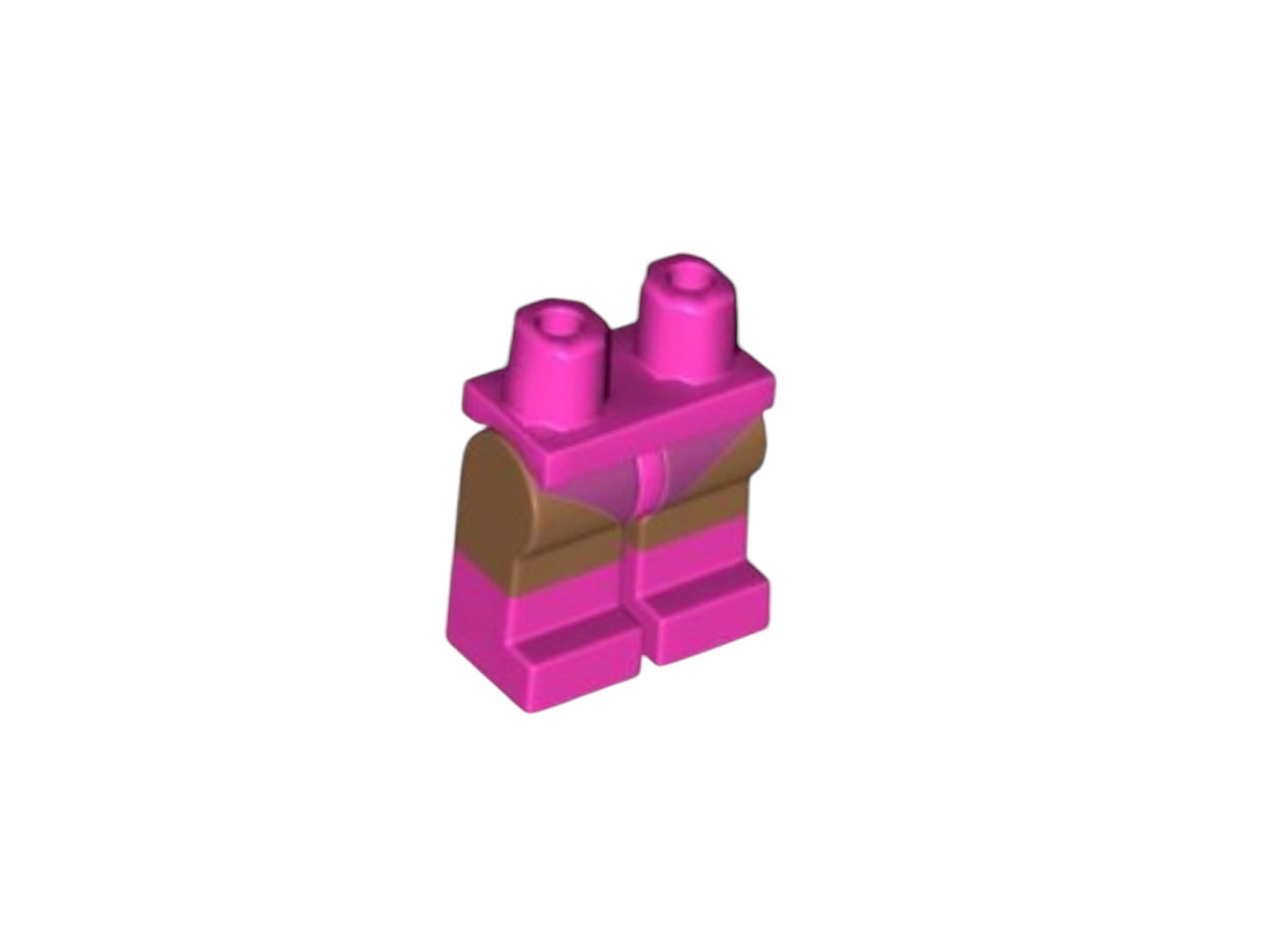 Medium Nougat Minifigure Legs with Pink Boots