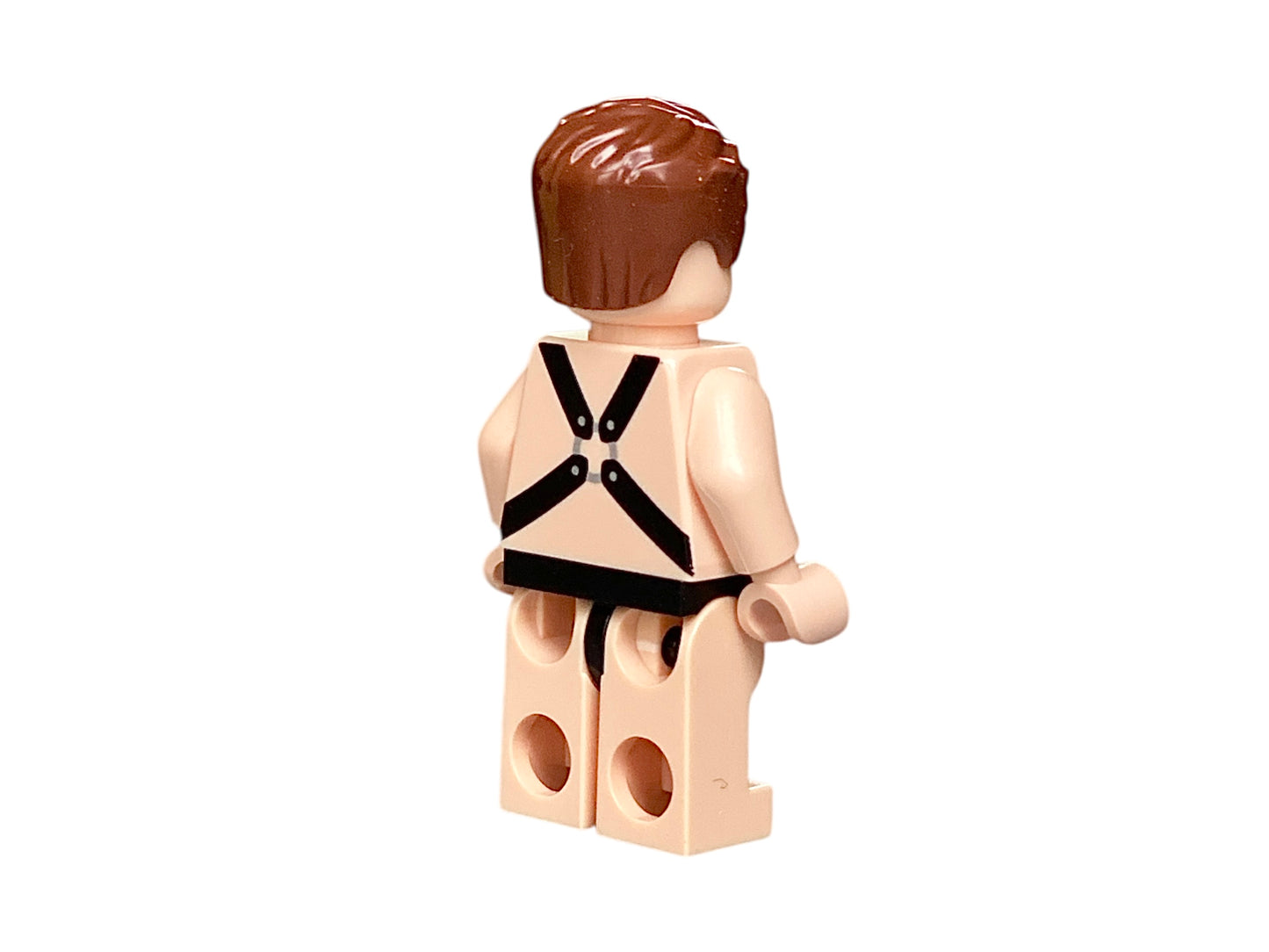 Naked male stripper building block figure