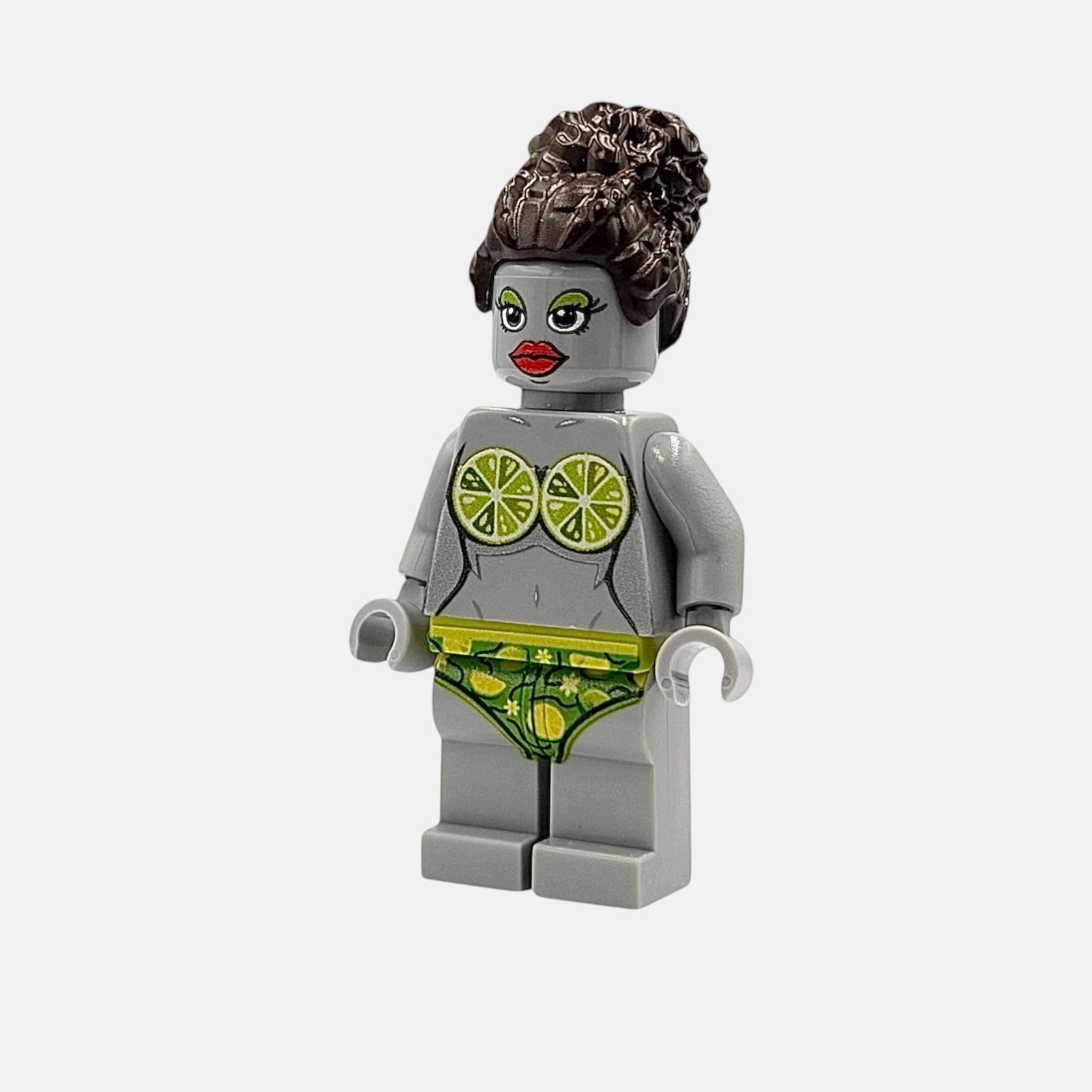 Lady Lime Building Block Figure - The Queen of Cocktails - Grey