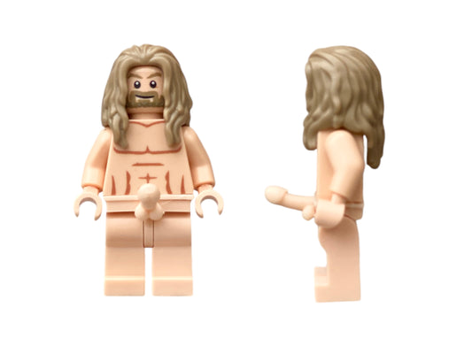 Nackte Lego Minifigur mit Penis - light nougat