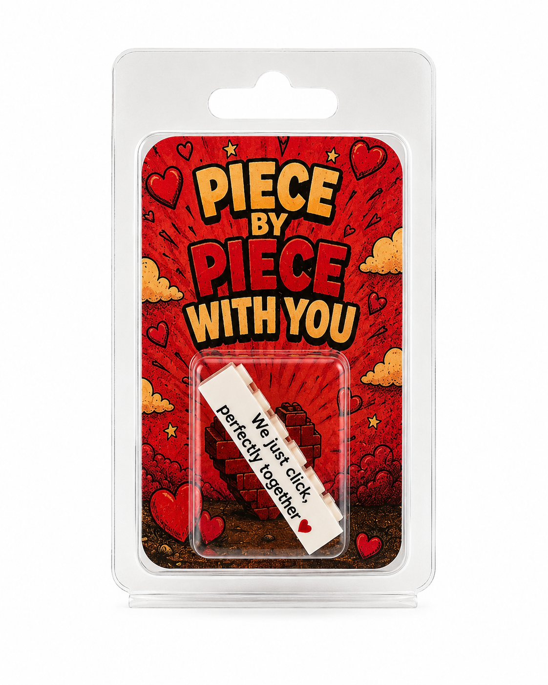 Building Block with Love Message - with Blister Packaging