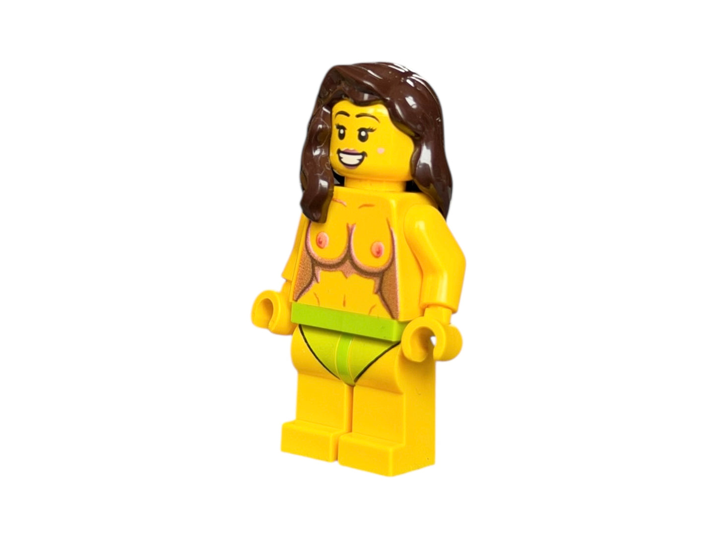 Naked building block figure with breasts
