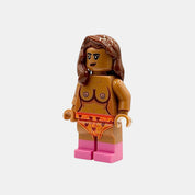 Naked building block figure with breasts - medium nougat
