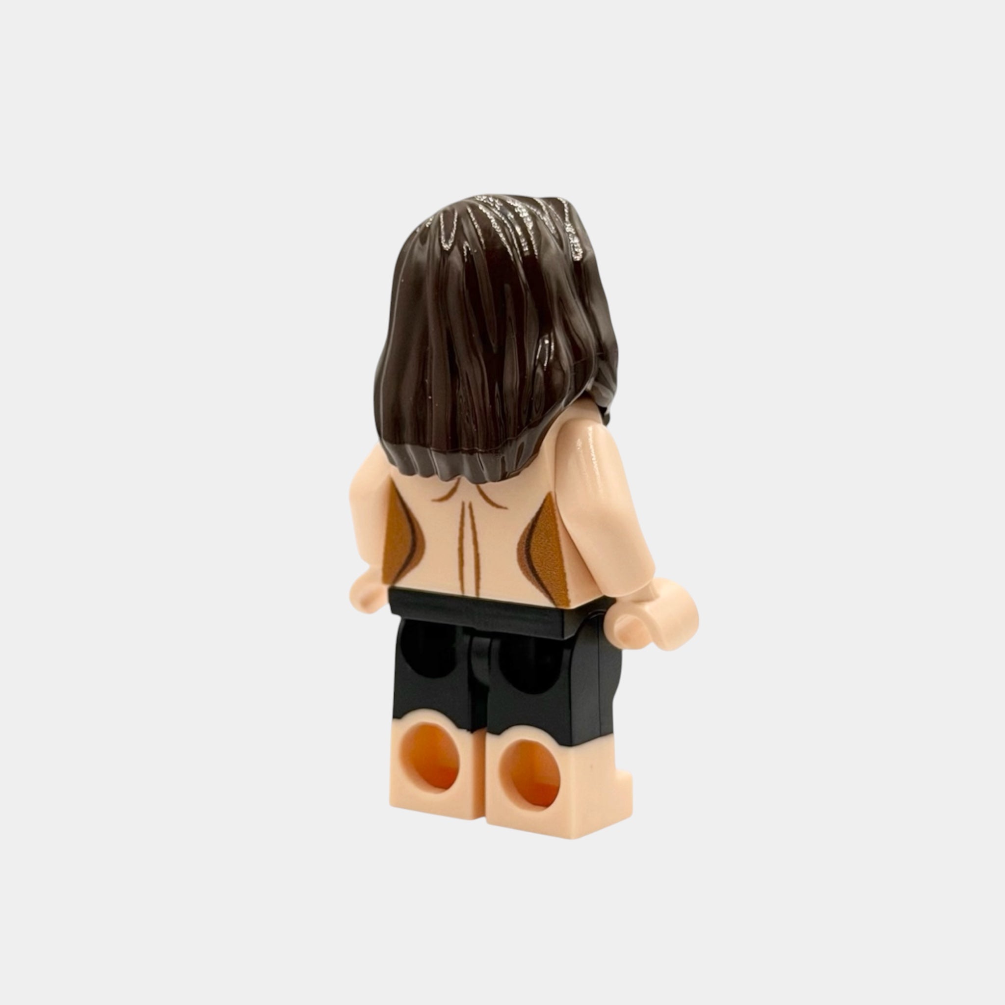 Naked minifigure with breasts - light nougat