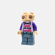 Don't look at boobs building block figure