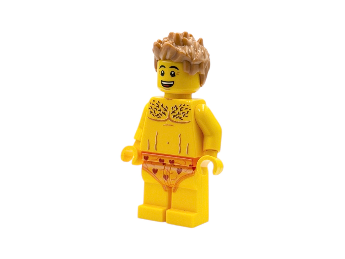 Nude male brick figure in underwear