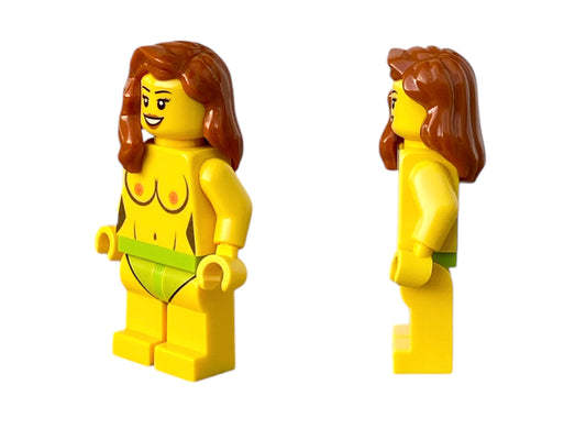 Naked building block figure with breasts - B-stock