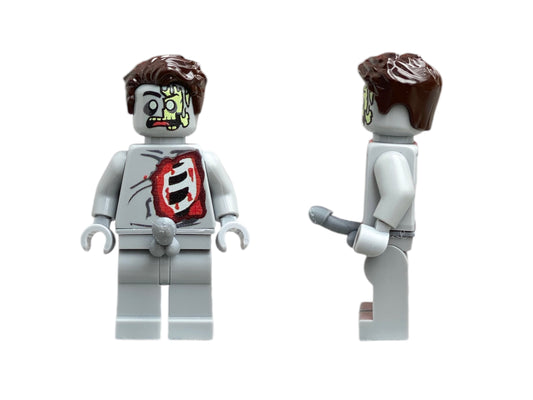 Nackte Lego Zombie Minifigur mit Penis