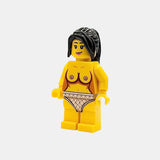 Nude Block Figure with Breasts - Yellow