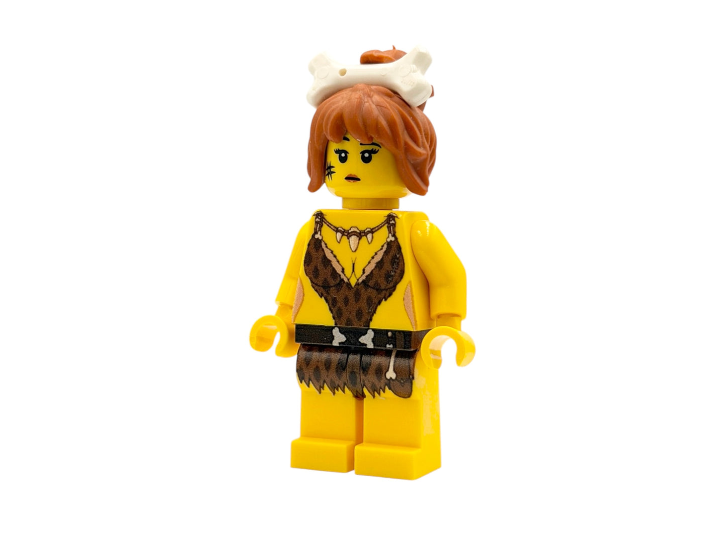 Stone Age Girl Building Block Figure