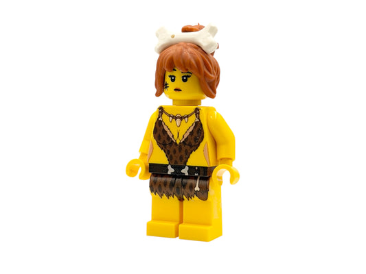 Stone Age Girl Building Block Figure