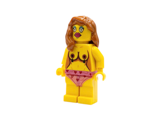 Glam Diva with Lingerie - bright yellow