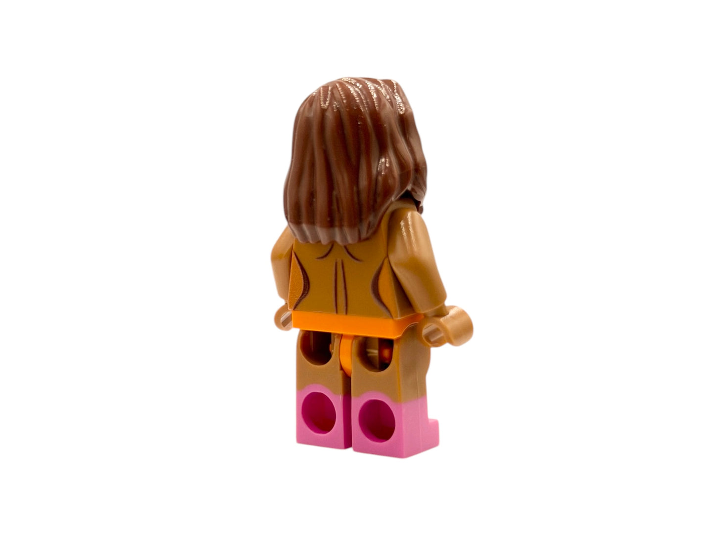 Naked building block figure with breasts - medium nougat