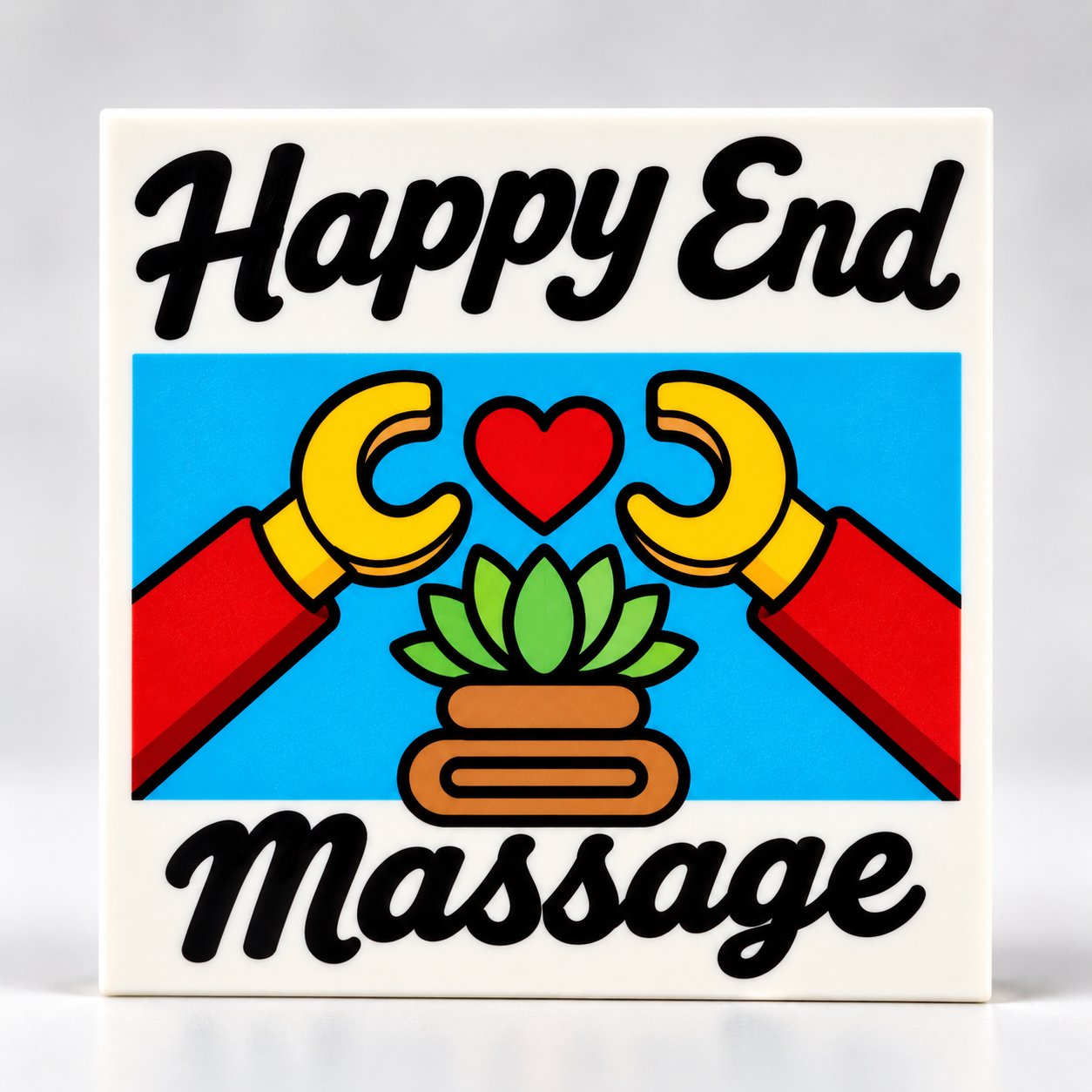 Happy Ending Massage - 5 x 5 Building Block Panel