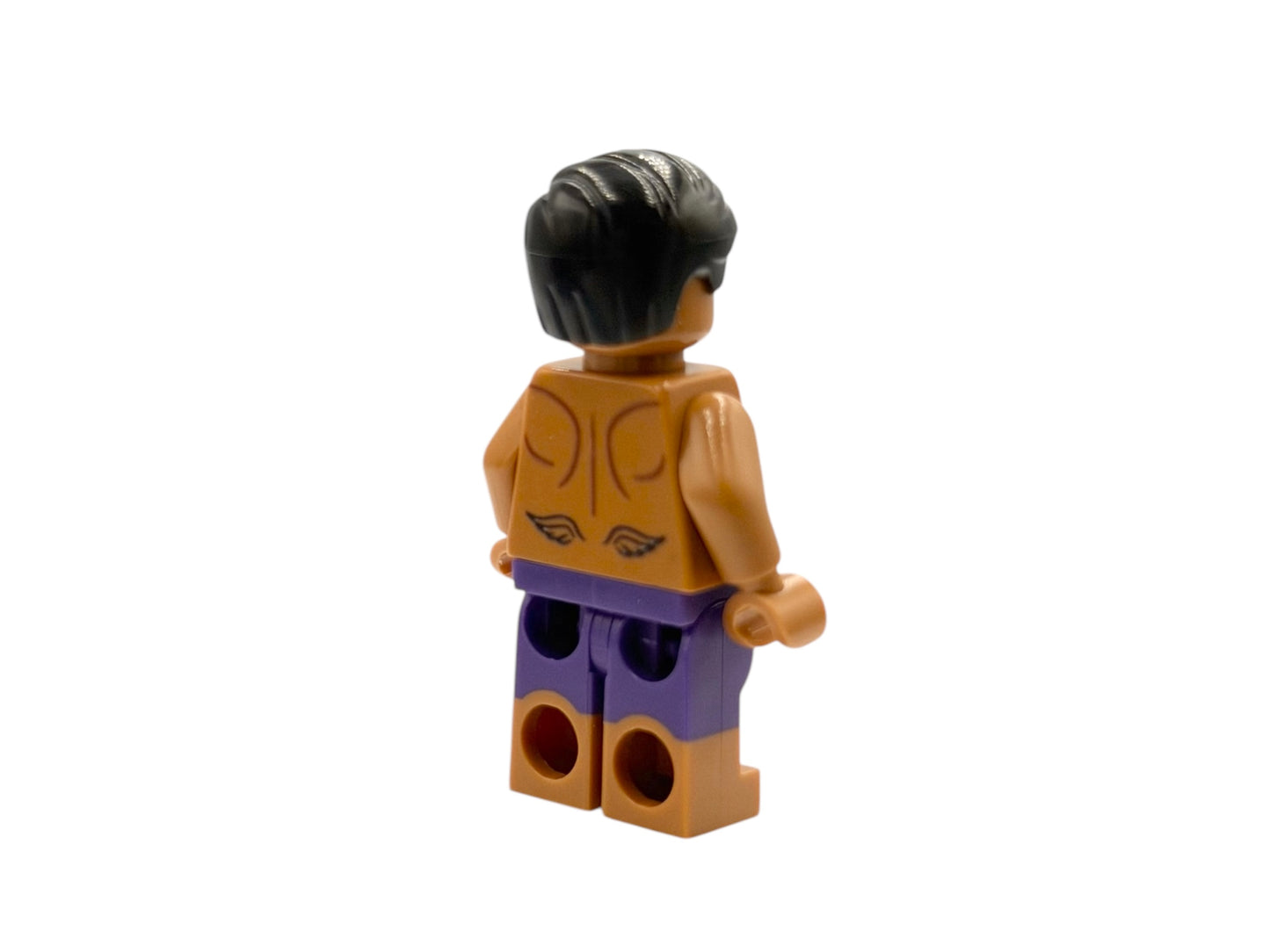 Naked building block figure in shorts - medium nougat