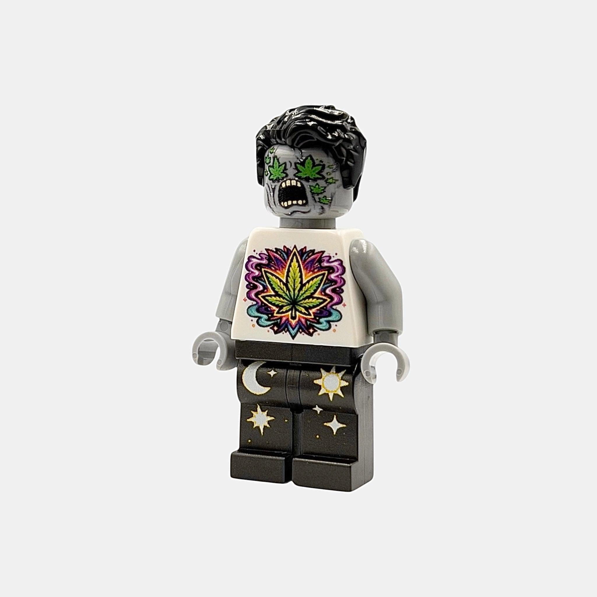 Stoner Zombie Building Block Figure