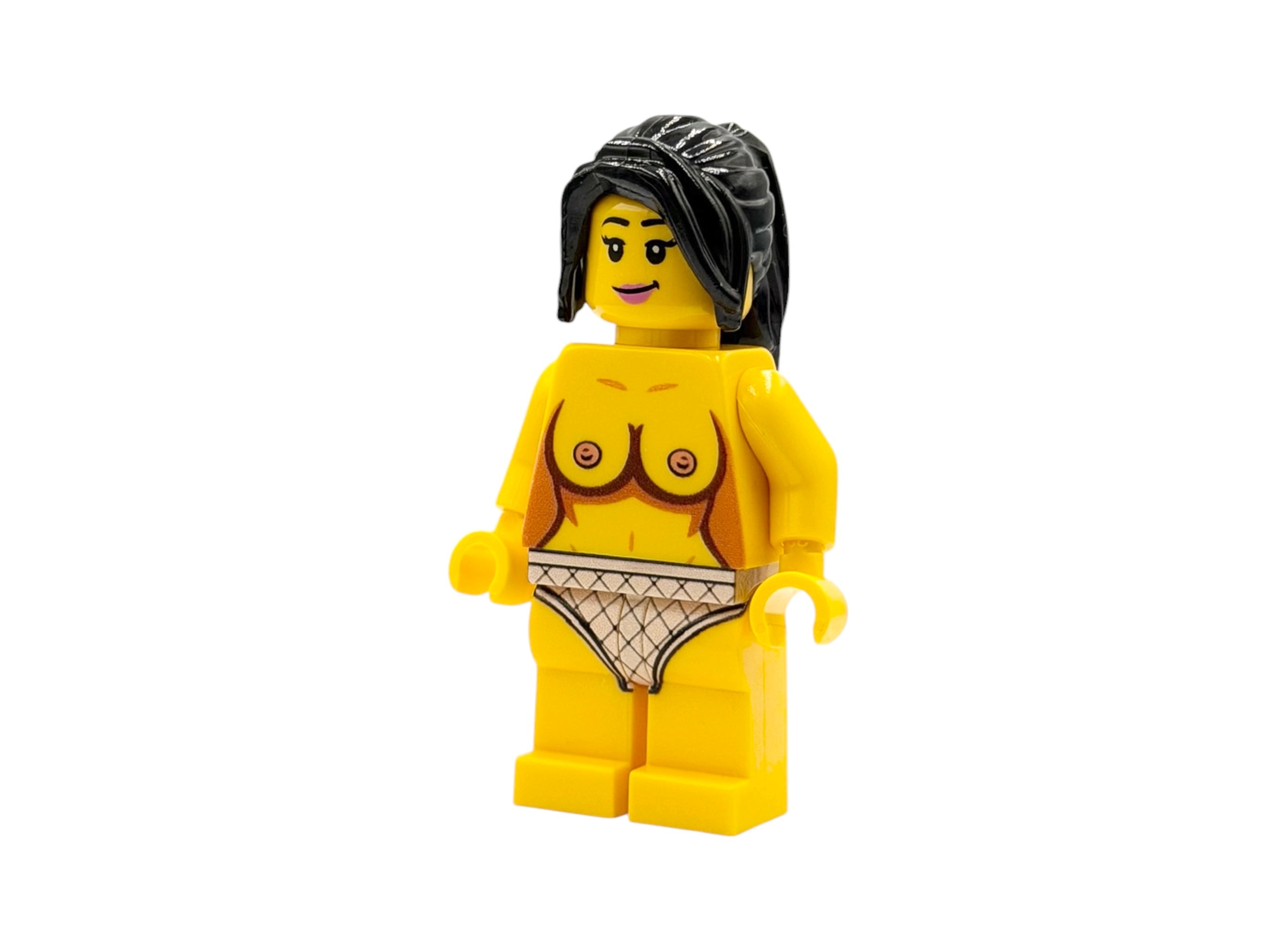 Beach Girl in Hotpants - bright yellow