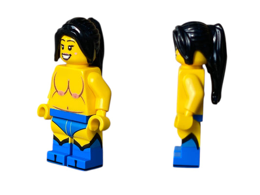 Naked building block figure with large breasts - B-stock