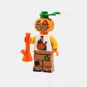 Stoned Pumpkin building block figure with random pipe