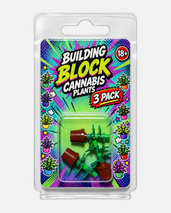 Artificial Cannabis Building Block Plant - Set of 3