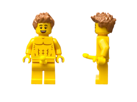 Nackte Lego Minifigur mit Penis - gelb