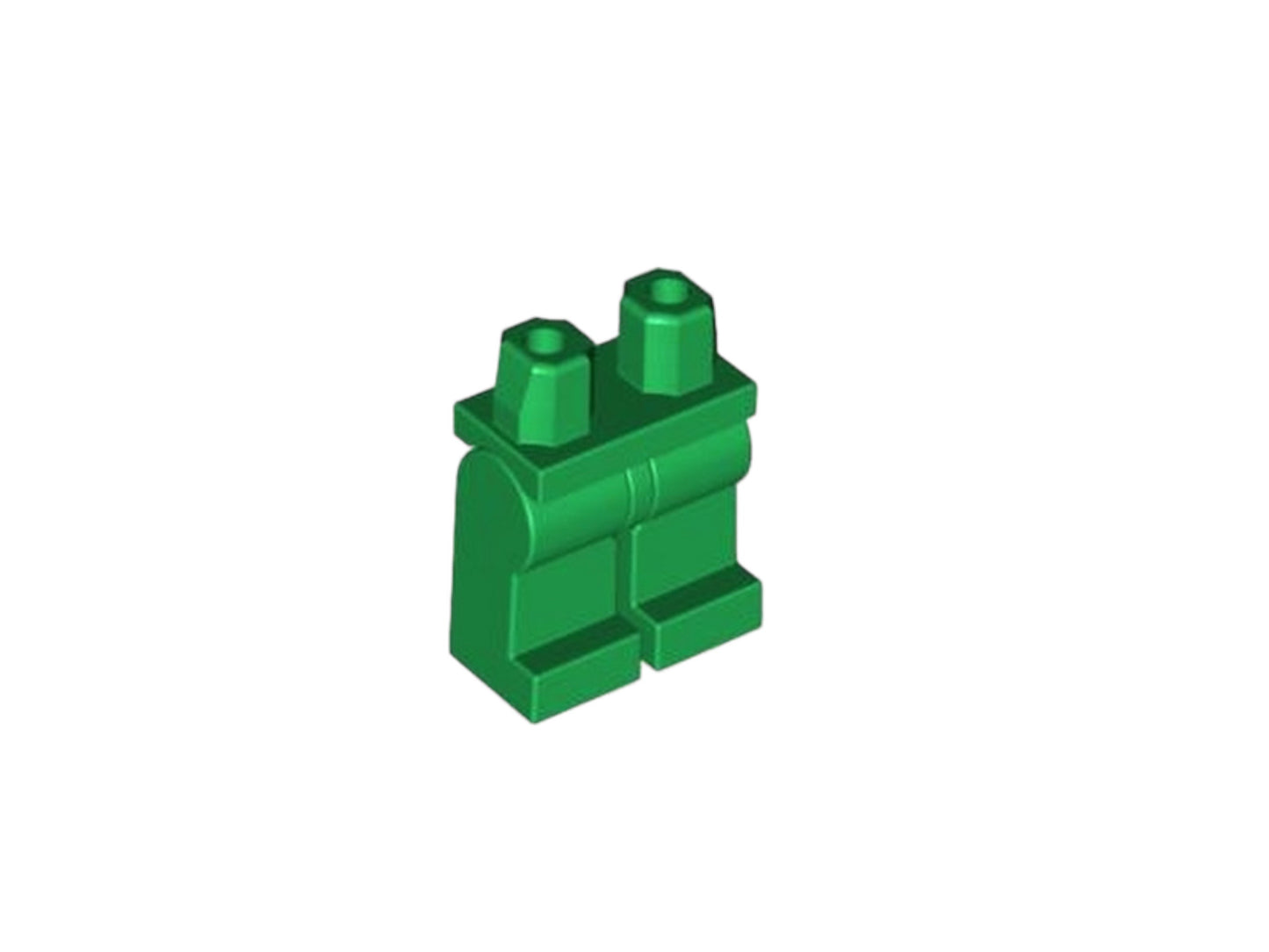 Jambes de figurines Lego vert foncé