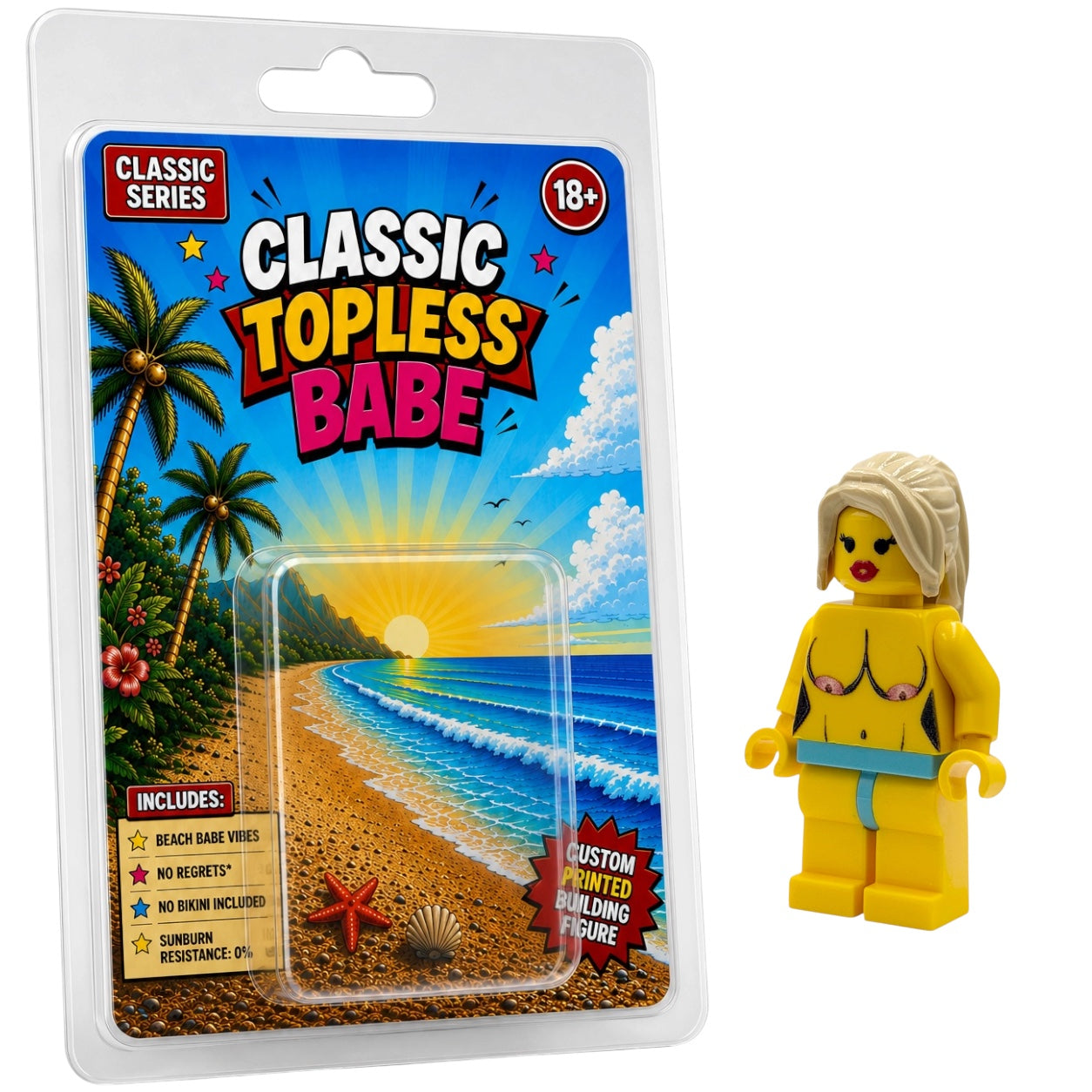Classic Topless Babe Bausteinfigur