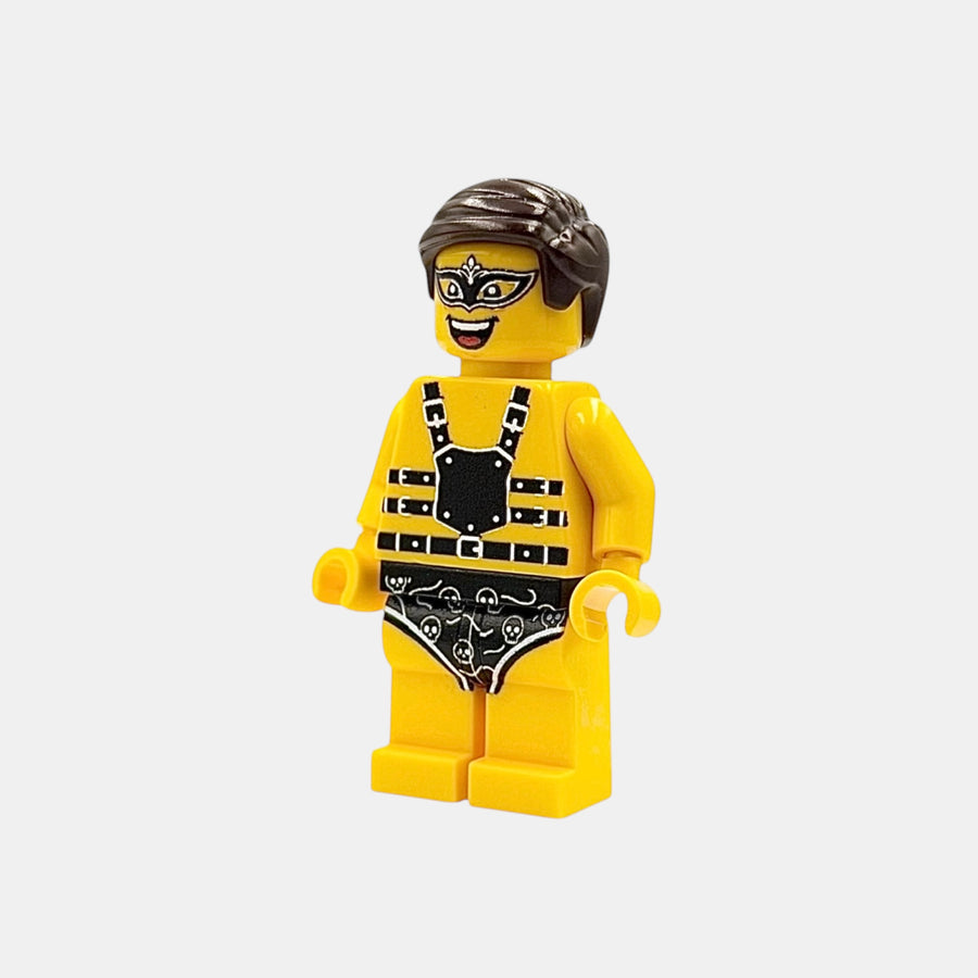 Showboy in Leather Look Building Block Figure