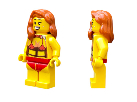 Sexy building block figure in red lingerie