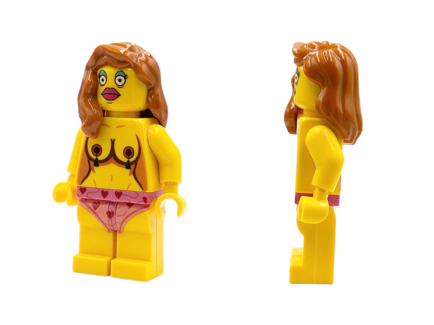 Glam Diva with Lingerie - bright yellow
