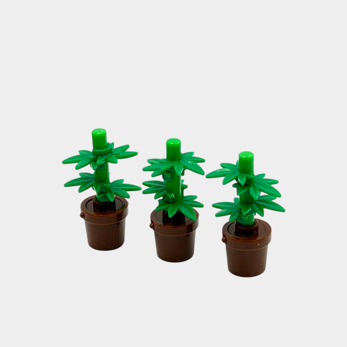 Artificial Cannabis Building Block Plant - Set of 3