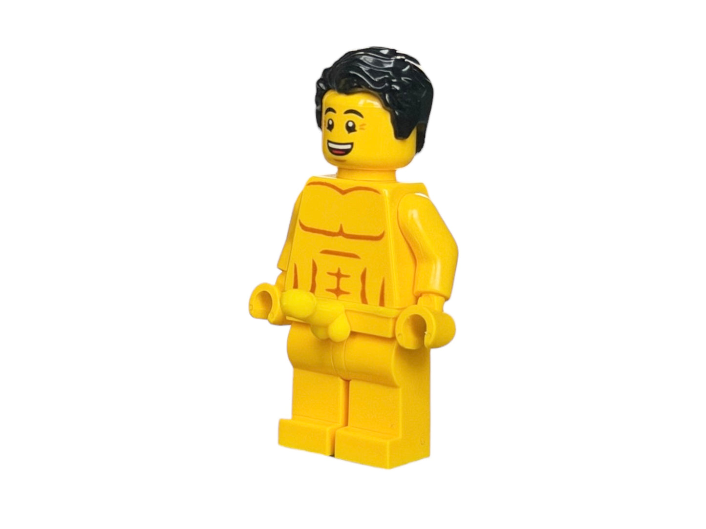 Naked building block figure with penis