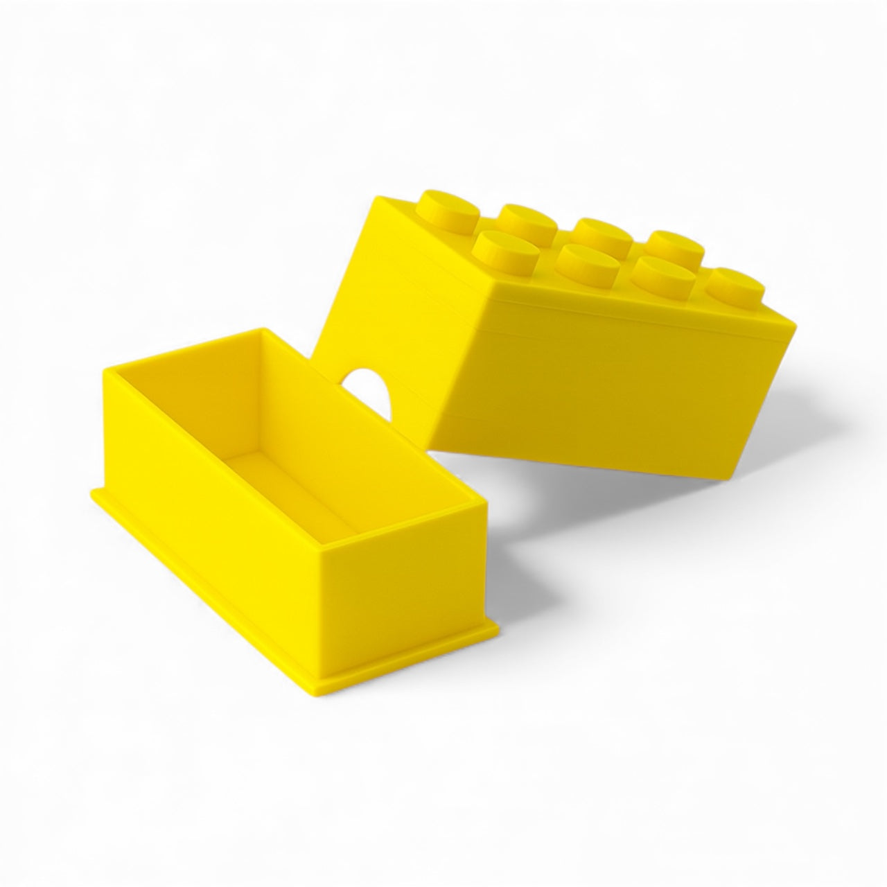 Storage box in a building block design