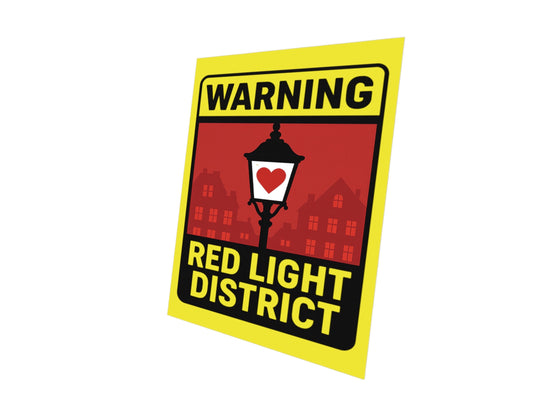 Red Light District Sign - 2x3 Tile