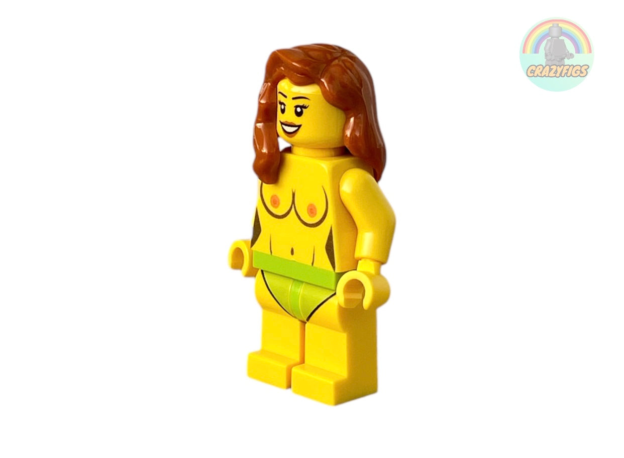 Naked building block figure with breasts - B-stock