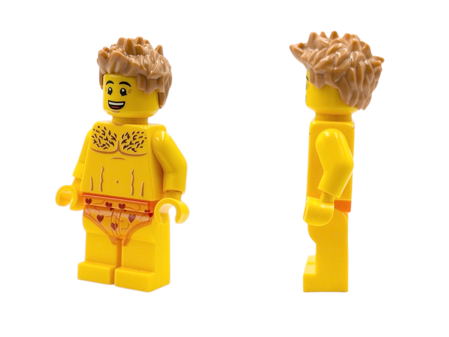Nude male brick figure in underwear