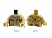 Hairy Male Torso - brick yellow