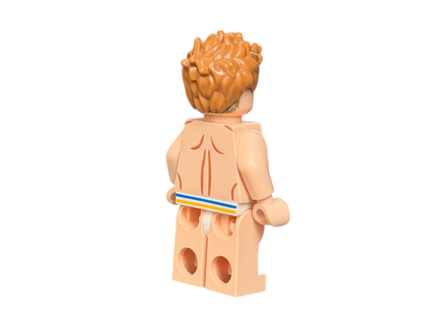 Naked male building block figure in boxer shorts