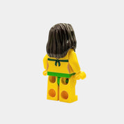 Hula Dancer Hawaii Style Building Block Figure - bright yellow