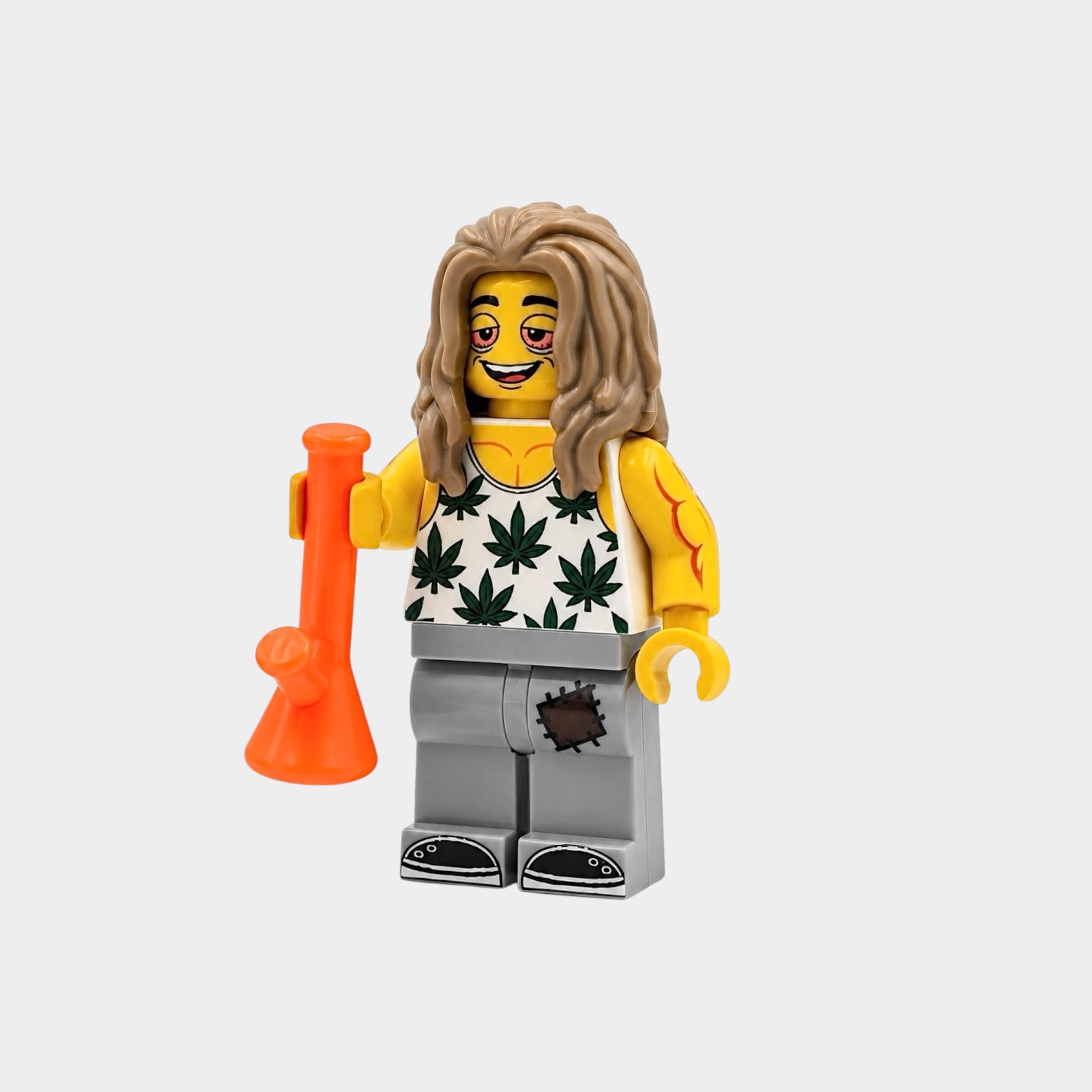 Hippie building block figure with random pipe