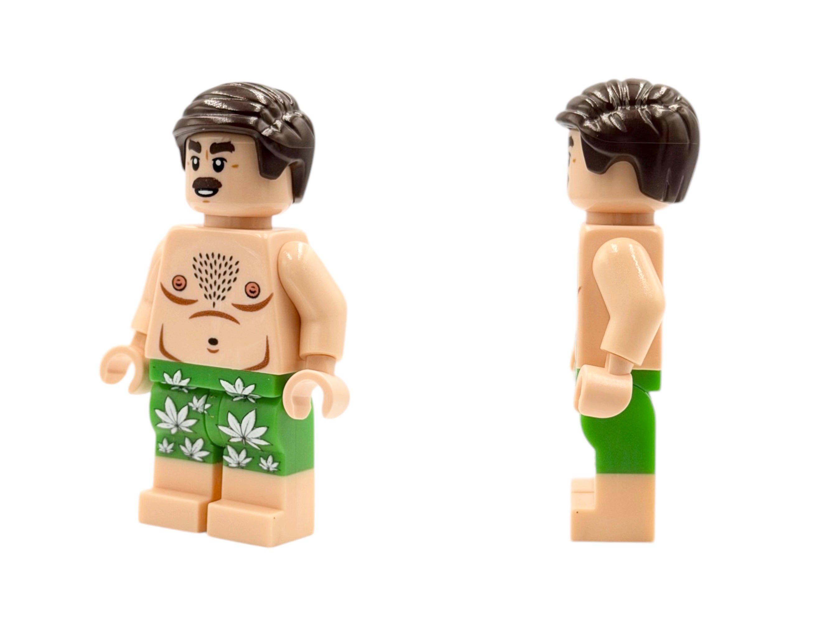 420 Brick figure with swim shorts