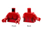 Naked building block torso with red breasts